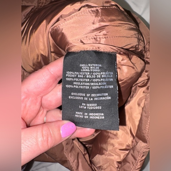 32 Degree Heat Women's Puffer Vest Size Small copper brown - Picture 4 of 6